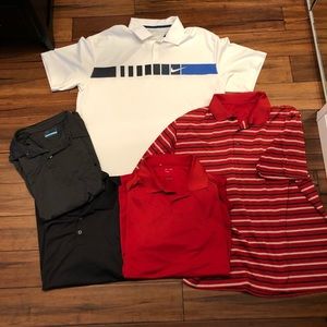 BUNDLE 5 MENS XL GOLF SHIRTS